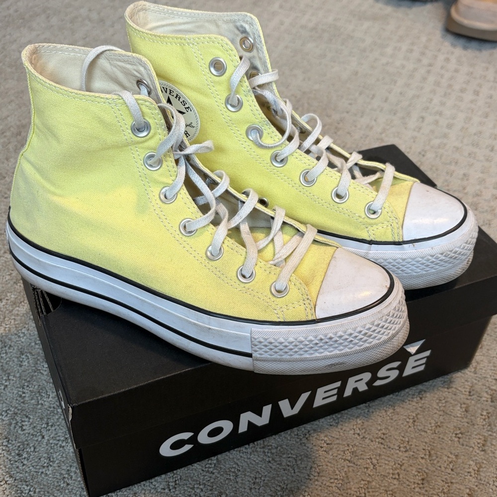 Converse Women's Yellow High-Top Sneakers